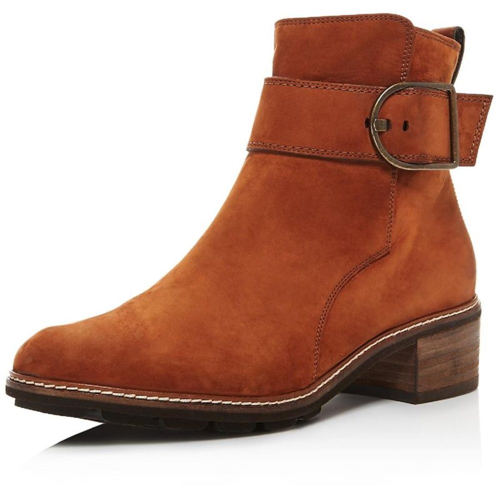 Paul Green Womens Cimarron Brown Suede Booties Shoes New
